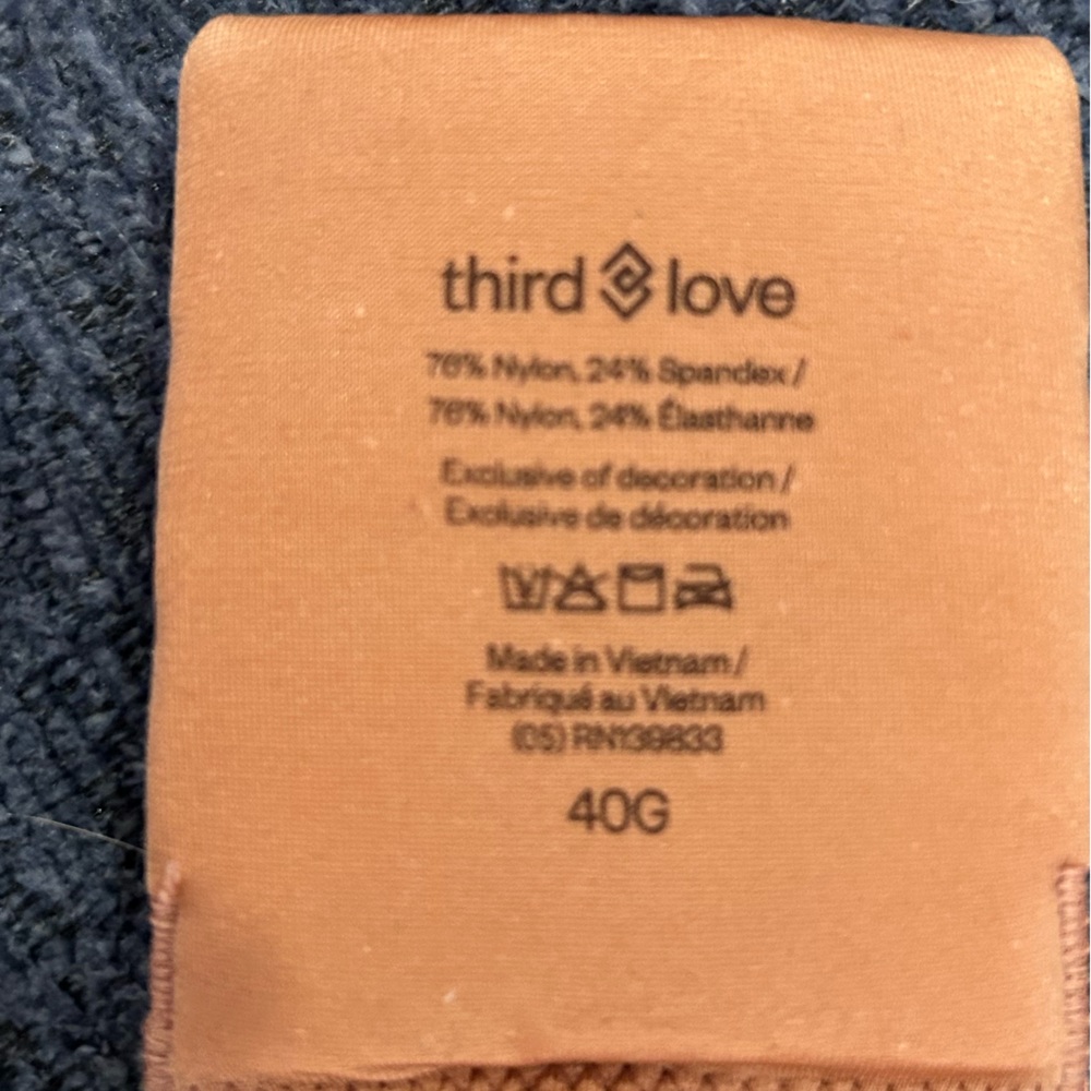 Third Love 24/7 Perfect Coverage Bra Womens 40G Mocha Lightly Lined Underwire - Picture 3 of 4